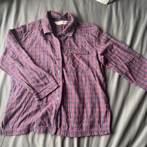 Victoria’s Secret flannel pajama top